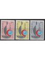 LIBIA 1963 Centenario della Croce Rossa 3v MNH**