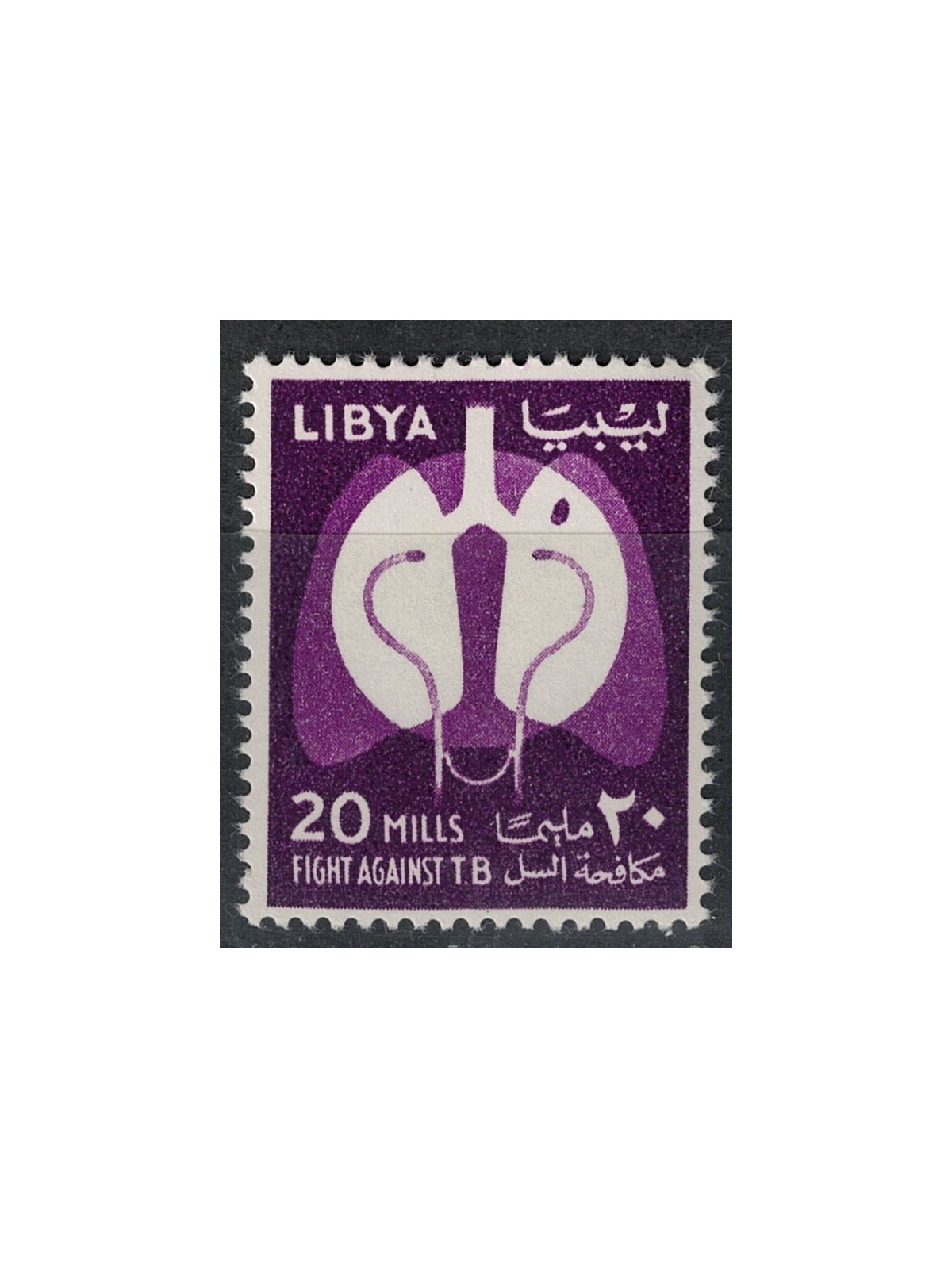 LIBYA 1964 Anti-tuberculosis campaign MNH**