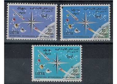 LIBIA 1965 Giornata meteorologica 3v MNH**