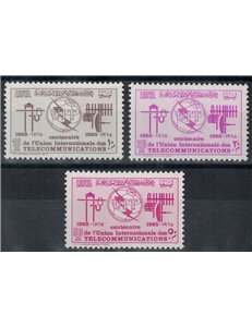 LIBYA 1965 ITU Centenary 3v MNH**