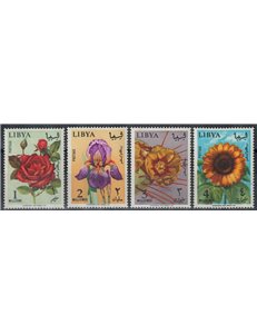 LIBYA 1965 Various flowers 4v MNH**