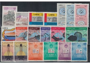 LIBIA 1967 Annata completa 19v MNH**