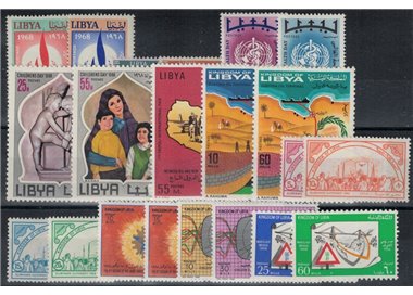LIBIA 1968 Annata completa 21v MNH**