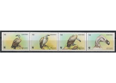 LESOTHO 1998 Protected Animals, Cape Griffon Vulture 4v MNH**