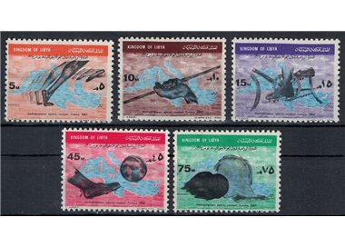 LIBYA 1967 Mediterranean Sports Games 5v MNH**