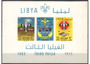 LIBYA 1962 Boy Scouts Rally s/s MNH**