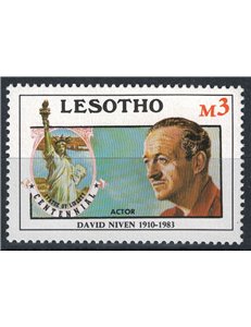 LESOTHO 1986 Statue of Liberty (David Niven) MNH**