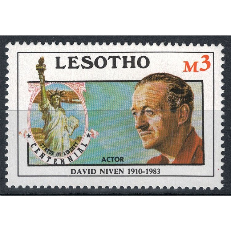 LESOTHO 1986 Statue of Liberty (David Niven) MNH**
