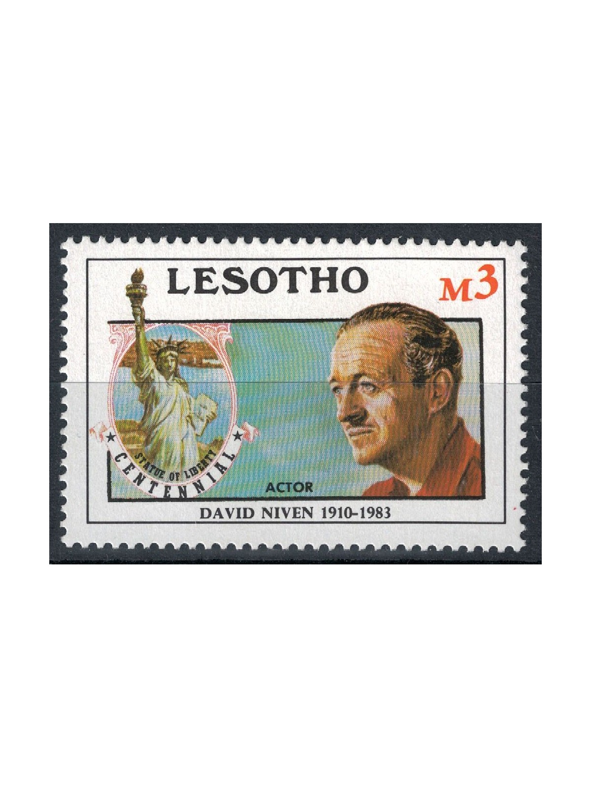 LESOTHO 1986 Statua della Libertà (David Niven) MNH**