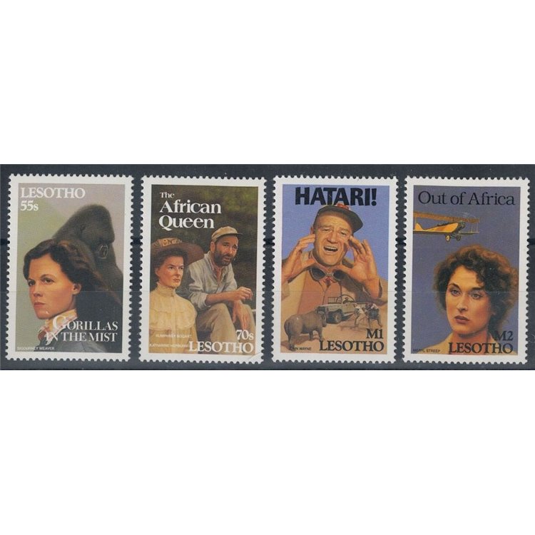 LESOTHO 1991 Films on African themes (I) 4v MNH**