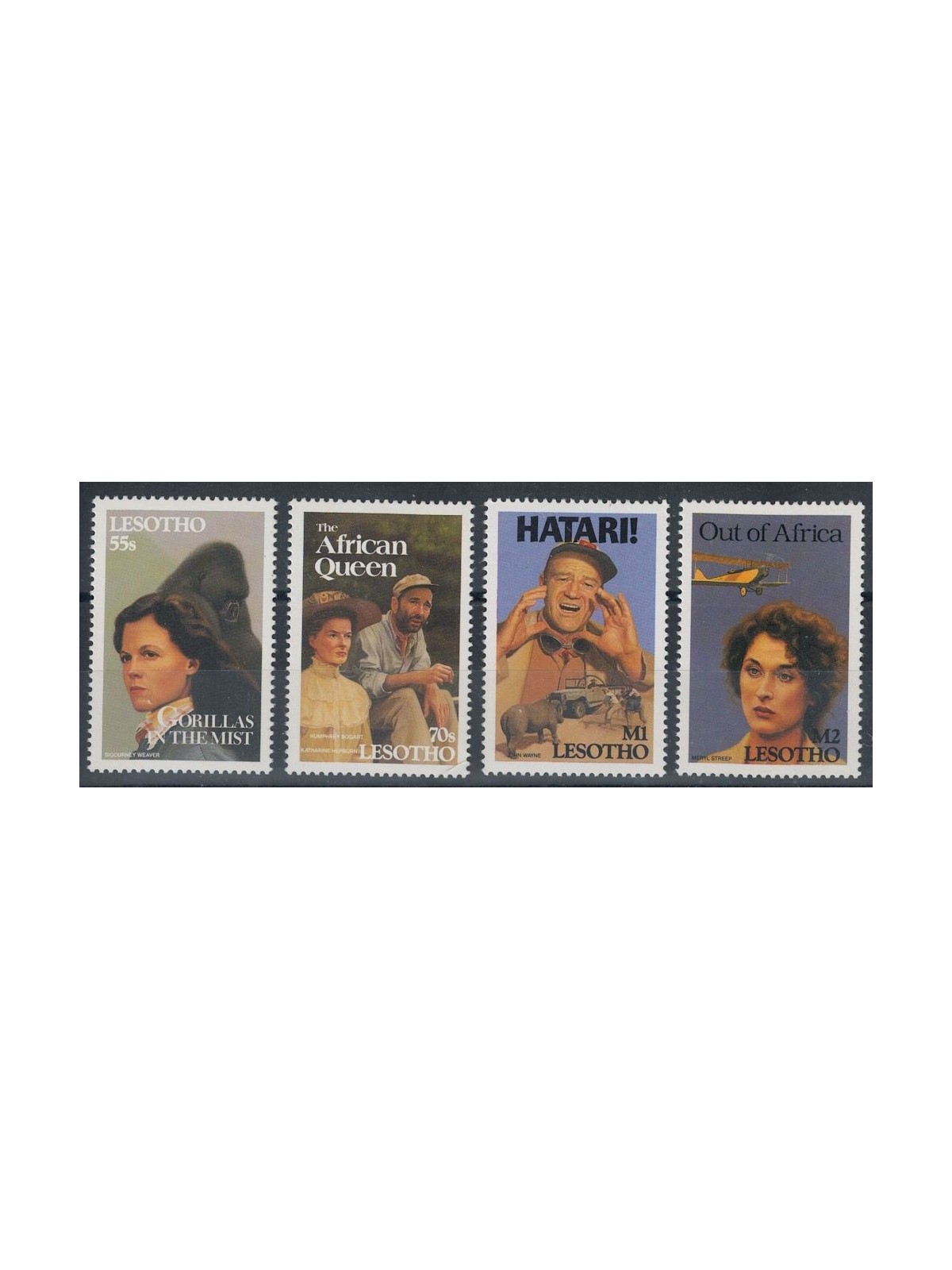 LESOTHO 1991 Films on African themes (I) 4v MNH**