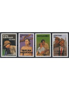 LESOTHO 1991 Films on African themes (II) 4v MNH**