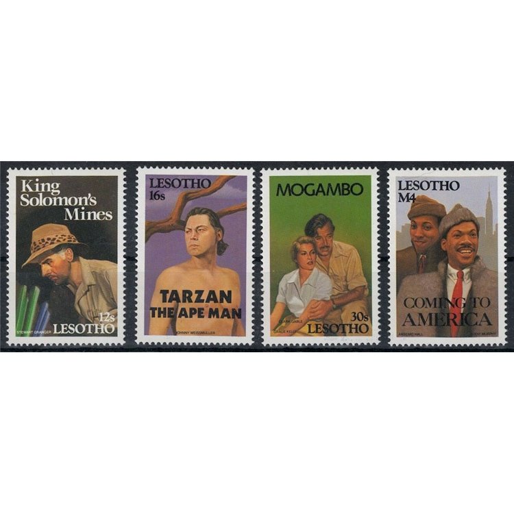 LESOTHO 1991 Films on African themes (II) 4v MNH**
