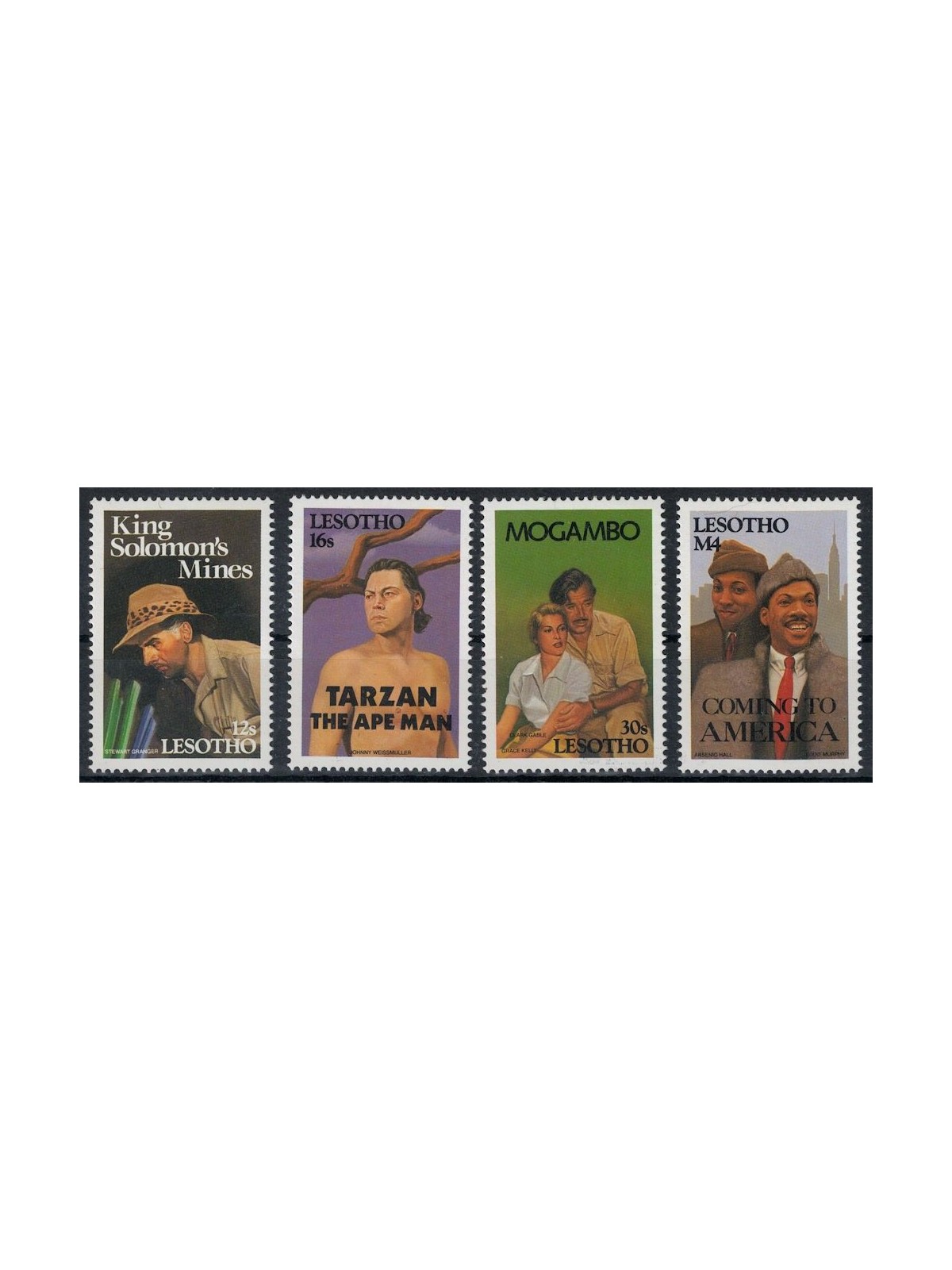 LESOTHO 1991 Film su temi africani (II) 4v MNH**