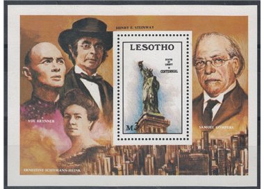 LESOTHO 1986 Statue of Liberty s/s MNH**