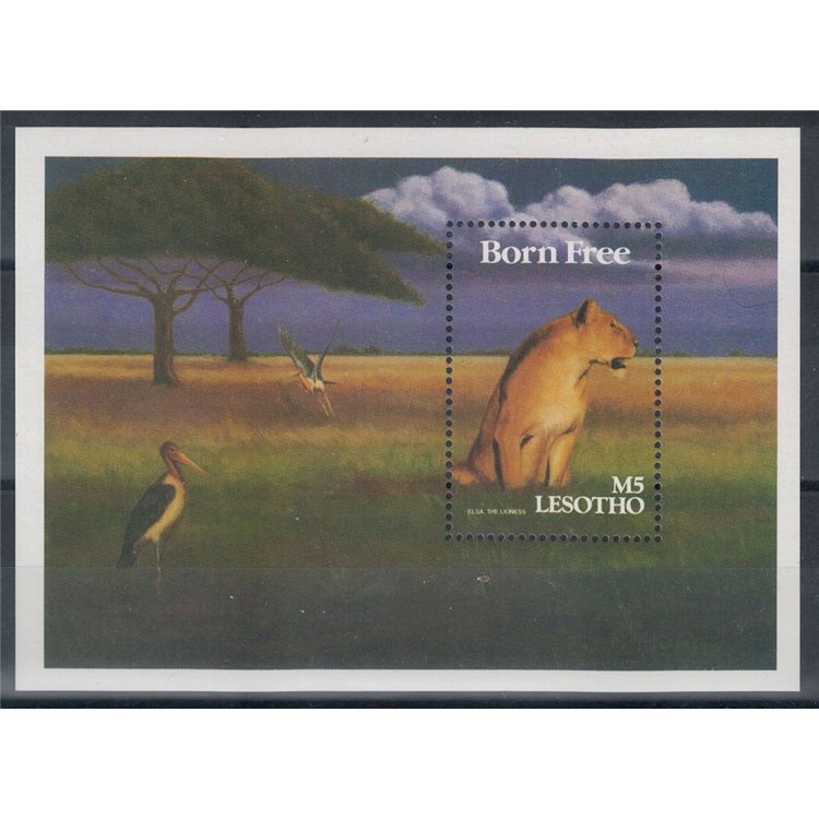 LESOTHO 1991 Film on African themes s/s MNH**