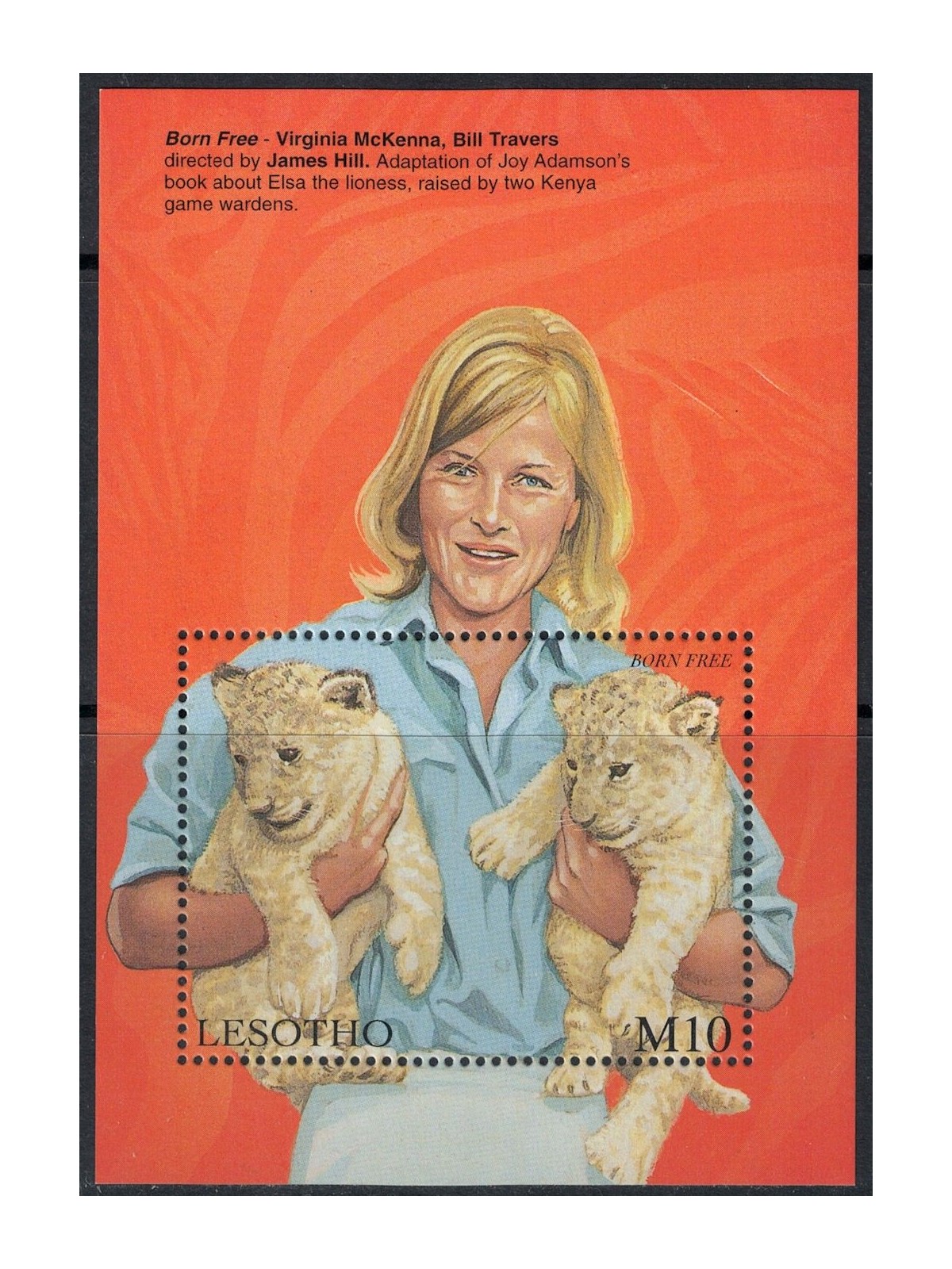 LESOTHO 1998 Film on African themes s/s MNH**