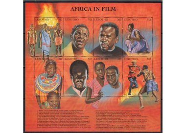 LESOTHO 1998 Film on African themes 8v MNH**