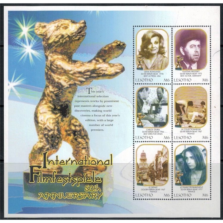 LESOTHO 2000 International Film Festival 6v MNH**