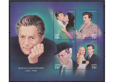 LIBERIA 1997 Marcello Mastroianni 4v MNH**