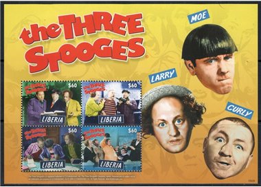 LIBERIA 2009 The Three Stooges 4v MNH**
