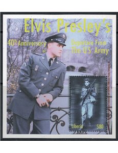 LIBERIA 2000 Elvis Presley (Servizio Militare) BF MNH**