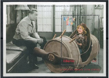 LIBERIA 2000 Shirley Temple (Bright Eyes) s/s MNH**