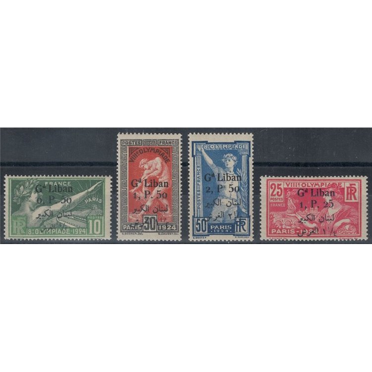 LIBANO 1924 Olimpiadi di Parigi 4v MNH** ©