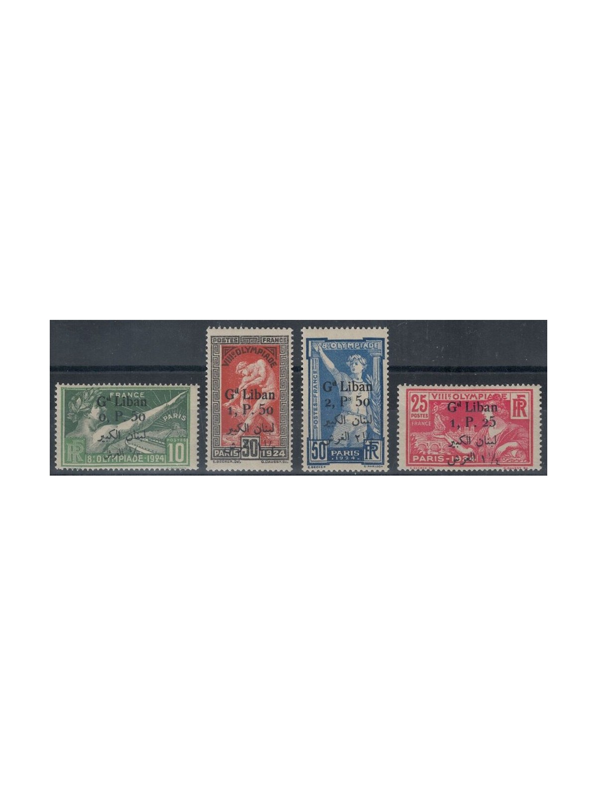 LEBANON 1924 Paris Olympics 4v MNH** ©