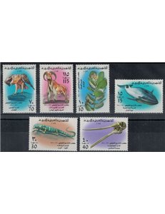 LIBYA 1976 Museum of Nature 6v MNH**