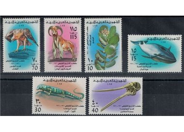 LIBYA 1976 Museum of Nature 6v MNH**
