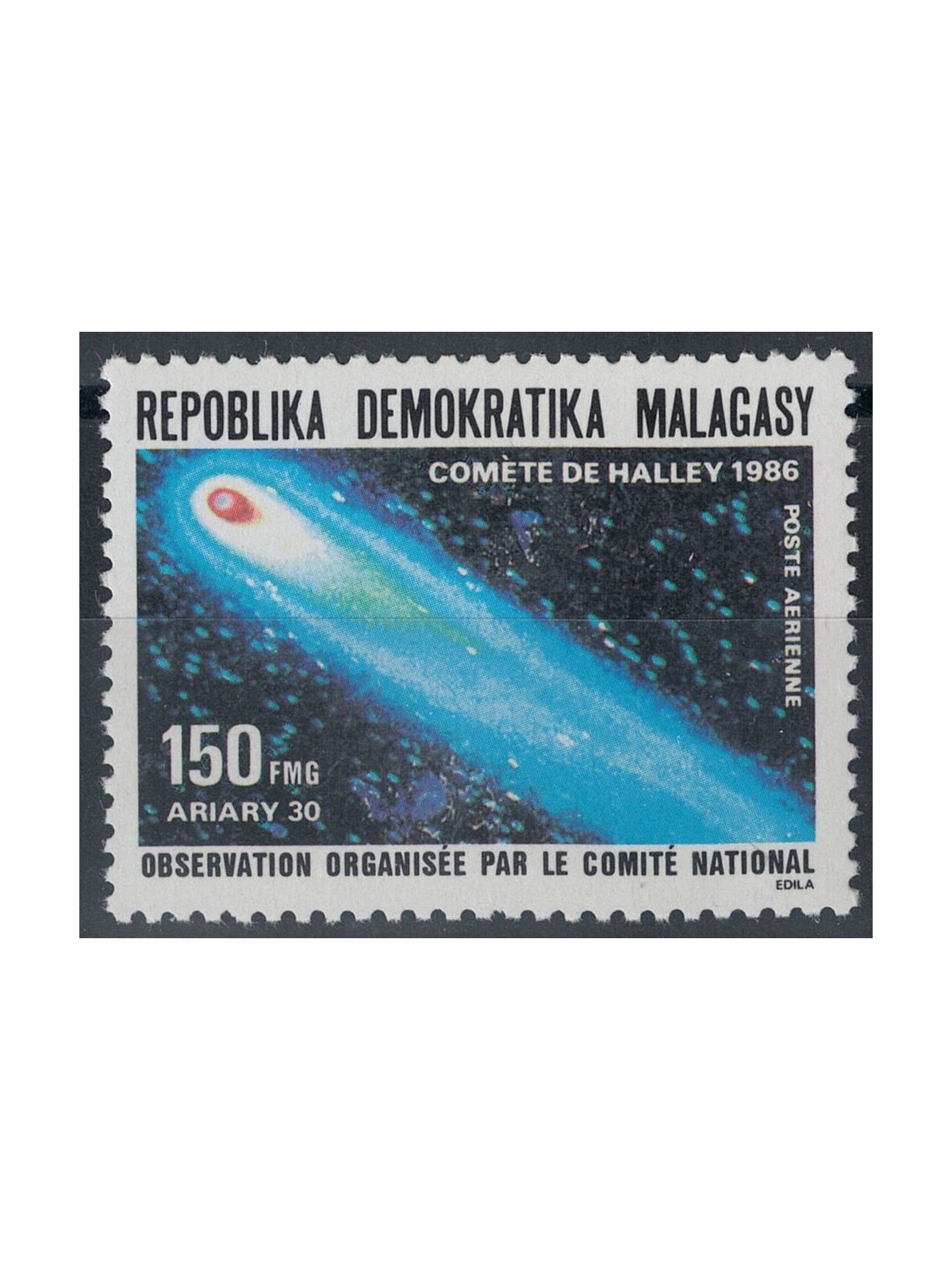 MADAGASCAR 1986 Halley's Comet MNH**
