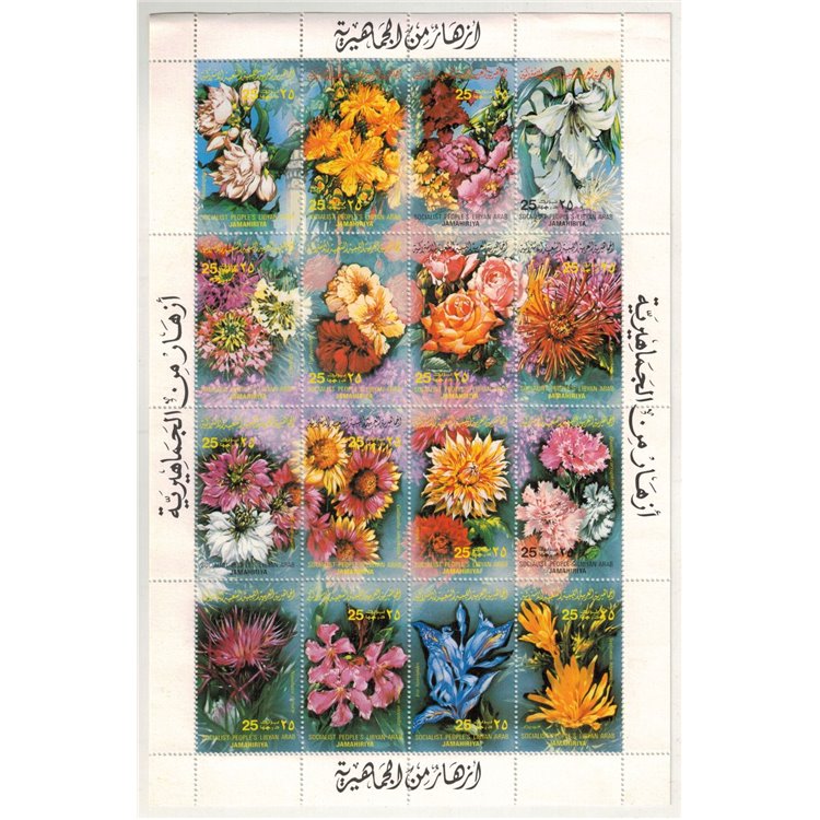 LIBIA 1983 Flora, fiori 16v MNH**