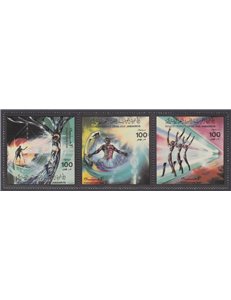 LIBYA 1985 Evacuation of the territory 3v MNH**