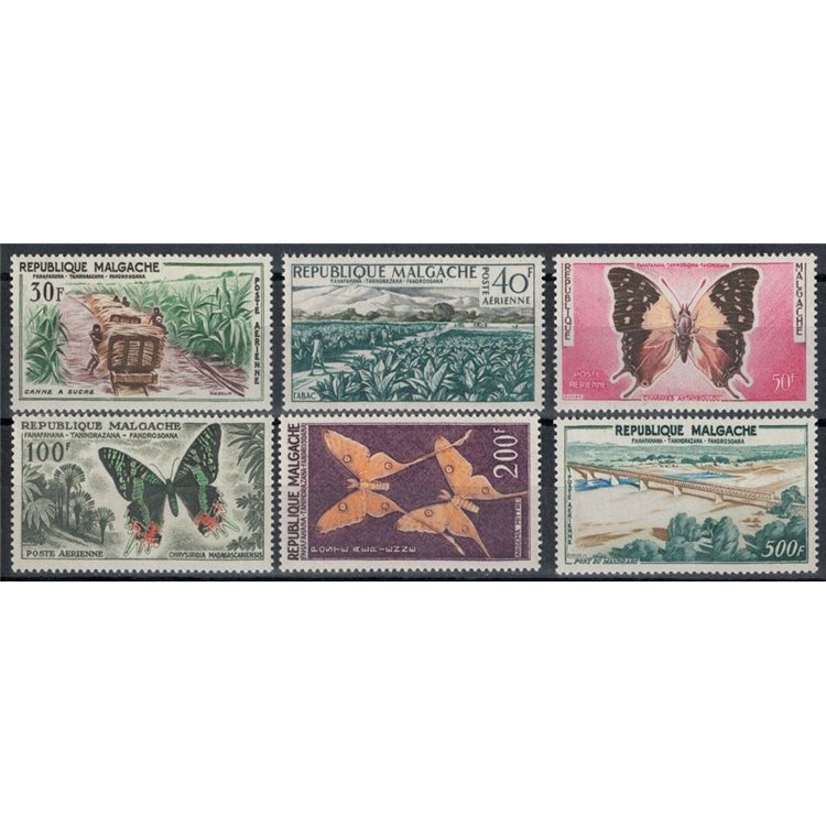 MADAGASCAR 1960 Aspects of Madagascar, airmail 6v MH*