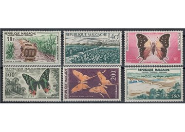 MADAGASCAR 1960 Aspects of Madagascar, airmail 6v MH*