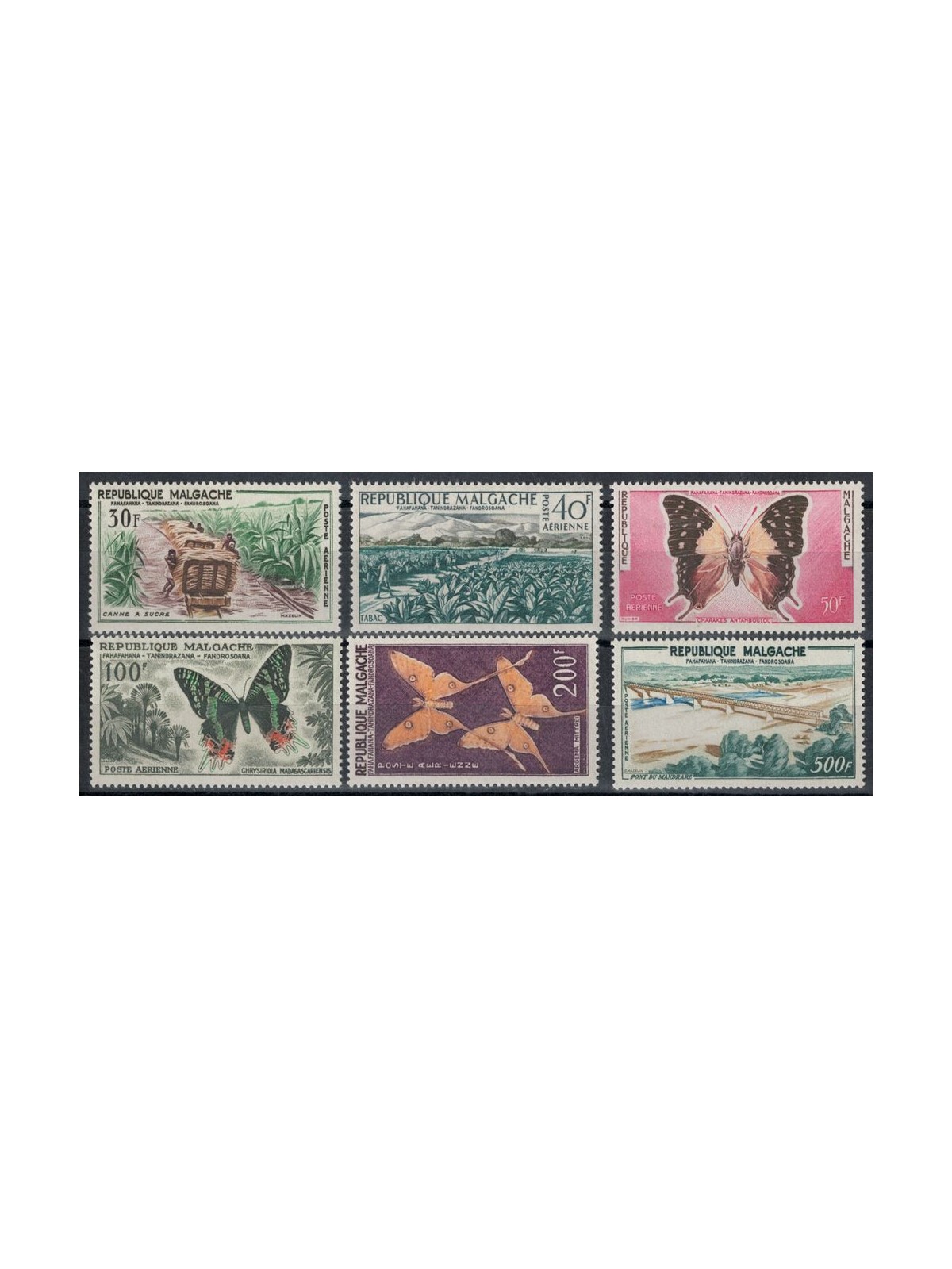 MADAGASCAR 1960 Aspects of Madagascar, airmail 6v MH*