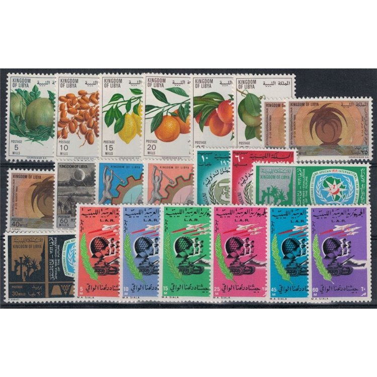 LIBYA 1969 Complete vintage 22v MNH**