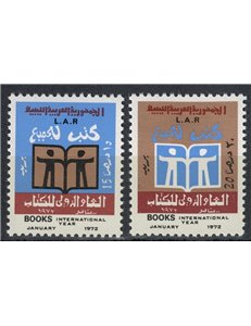 LIBYA 1972 International Year of the Book 2v MNH**