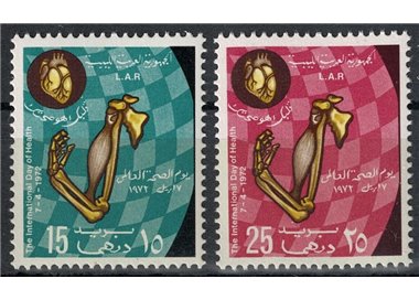 LIBIA 1972 Giornata mondiale della sanità 2v MNH**