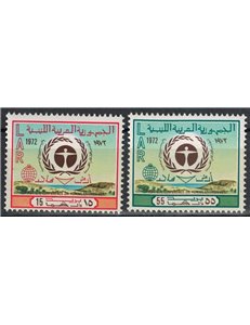 LIBIA 1973 Conferenza Nazioni Unite 2v MNH**
