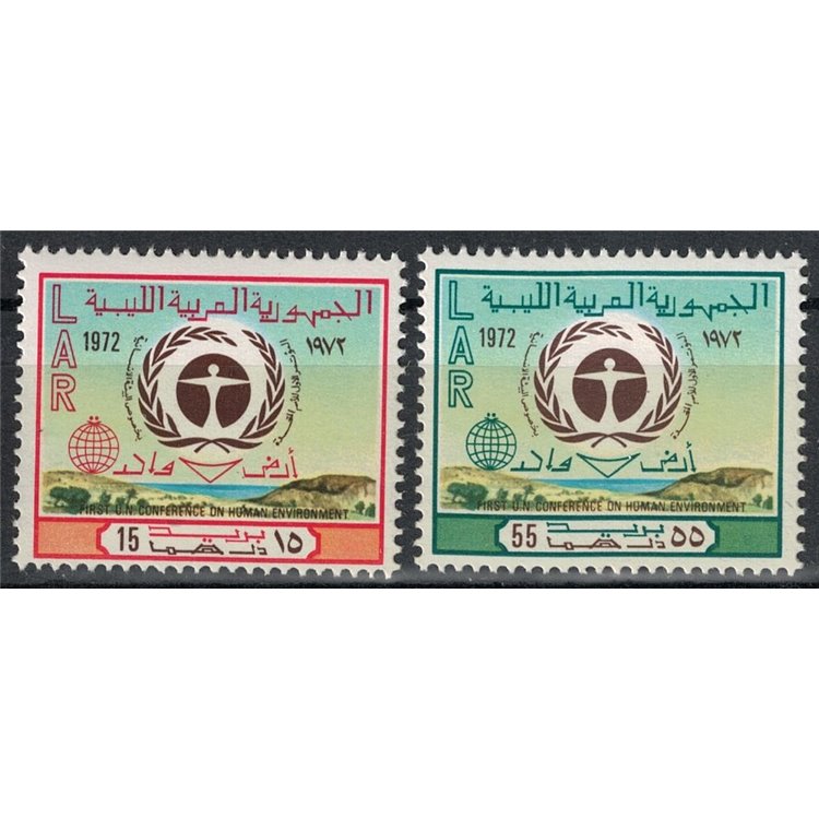 LIBYA 1973 United Nations Conference 2v MNH**