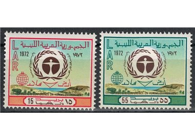 LIBYA 1973 United Nations Conference 2v MNH**