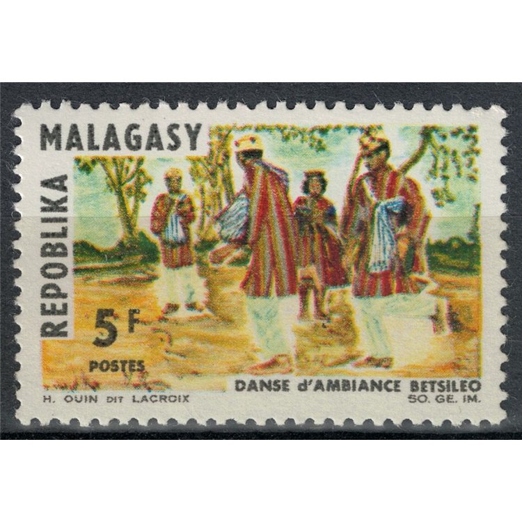 MADAGASCAR 1966 Dance by Betsileo MNH**