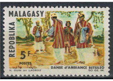 MADAGASCAR 1966 Dance by Betsileo MNH**