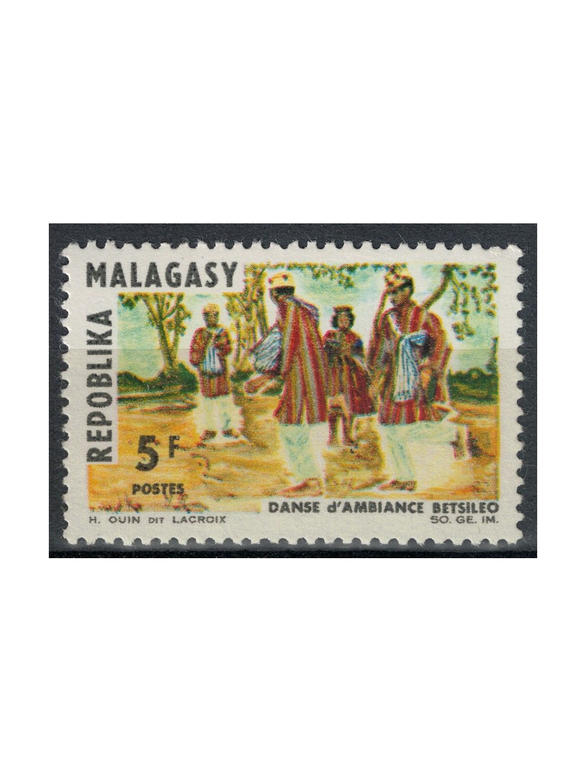 MADAGASCAR 1966 Dance by Betsileo MNH**