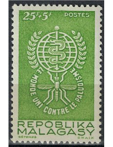 MADAGASCAR 1962 Lotta contro la malaria MNH**