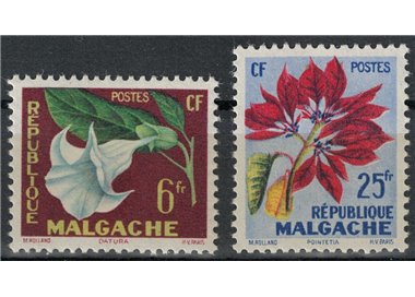 MADAGASCAR 1959 Flora, flowers 2v MNH**