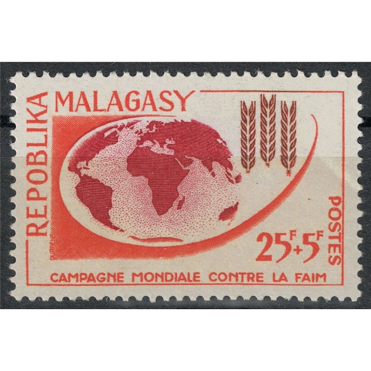 MADAGASCAR 1963 Campaign against hunger MNH**