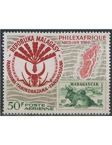 MADAGASCAR 1969 Philexafrique MNH**
